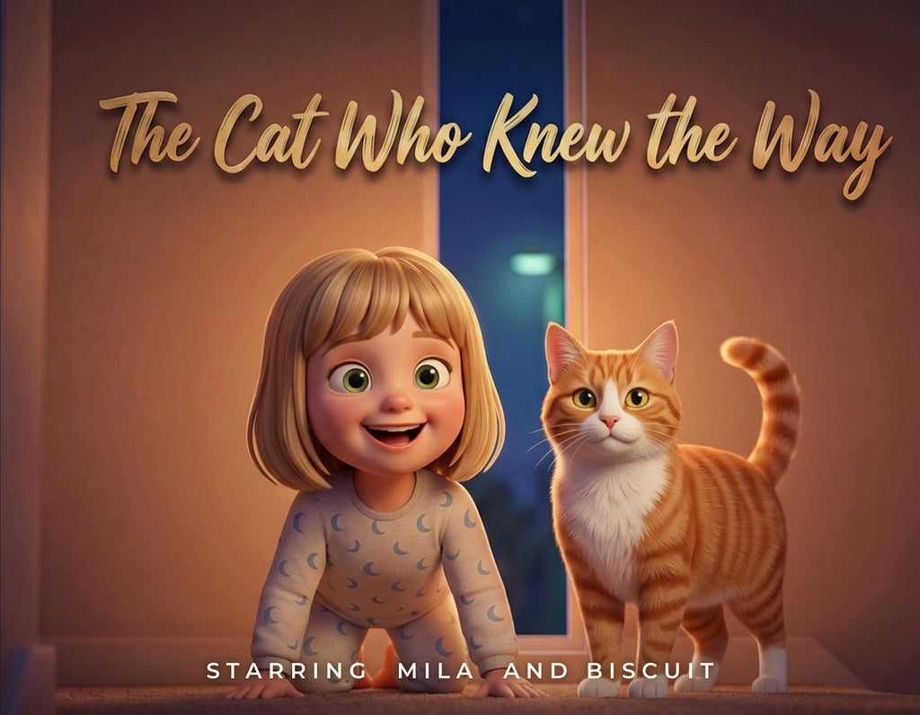The Cat Who Knew the Way, the hardcover storybook cover