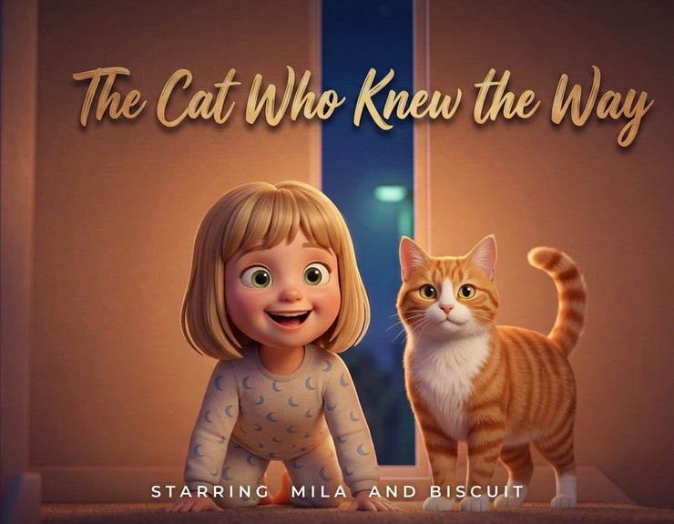 The Cat Who Knew the Way, the hardcover storybook cover