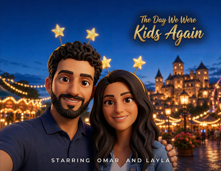 The Day We Were Kids Again, the hardcover storybook cover