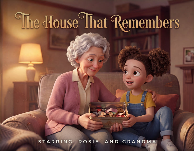 The House That Remembers, the hardcover storybook cover